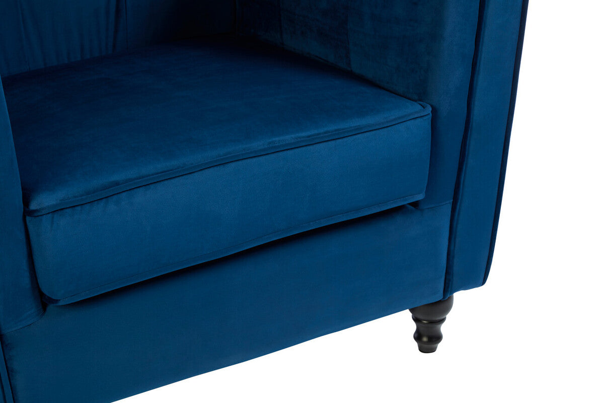 Ferris Navy Velvet Chair