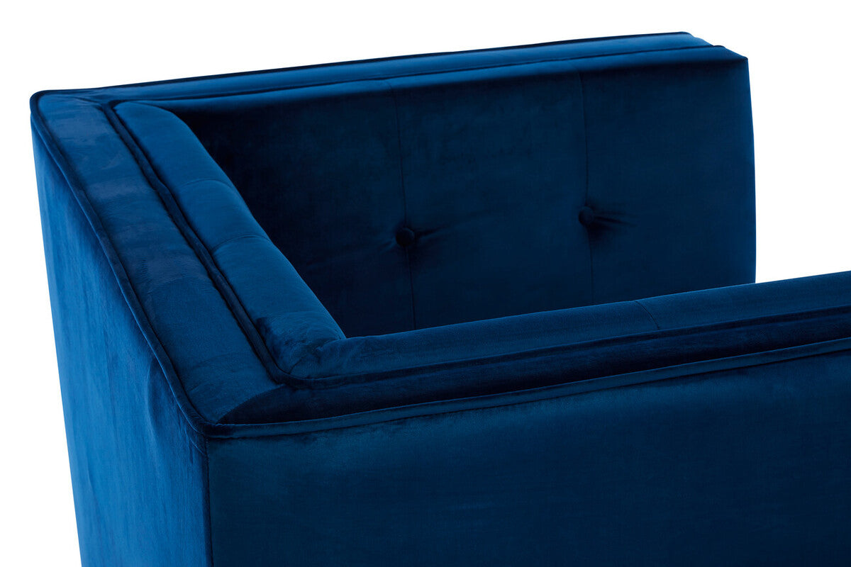 Ferris Navy Velvet Chair