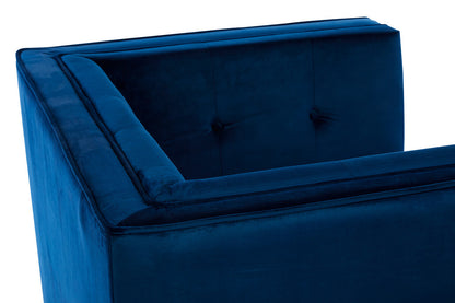 Ferris Navy Velvet Chair