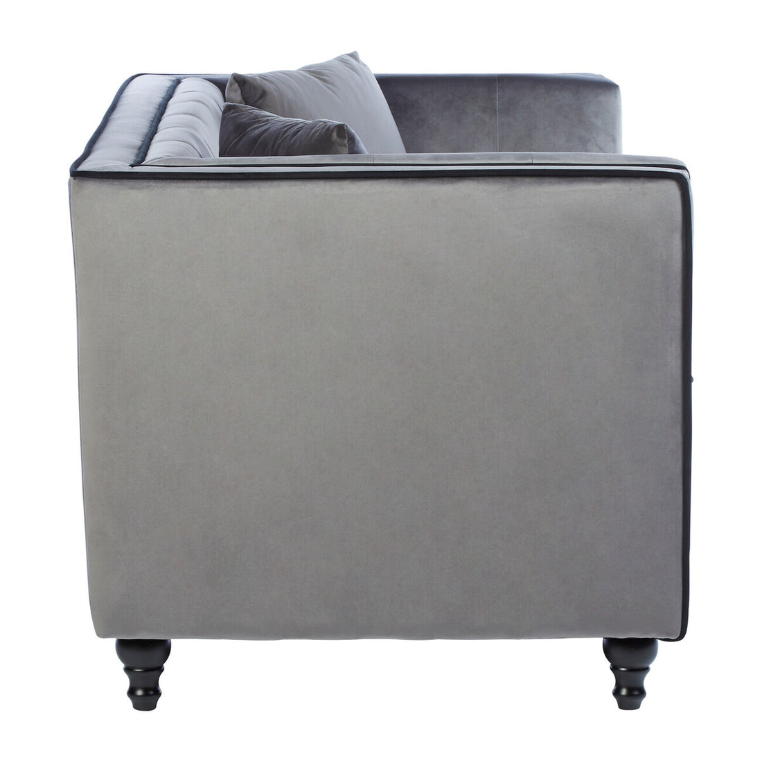 Ferris Grey Velvet 2 Seat Sofa - Image 3