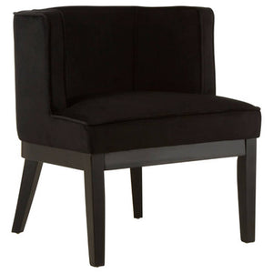 Daxton Black Velvet Rounded Chair