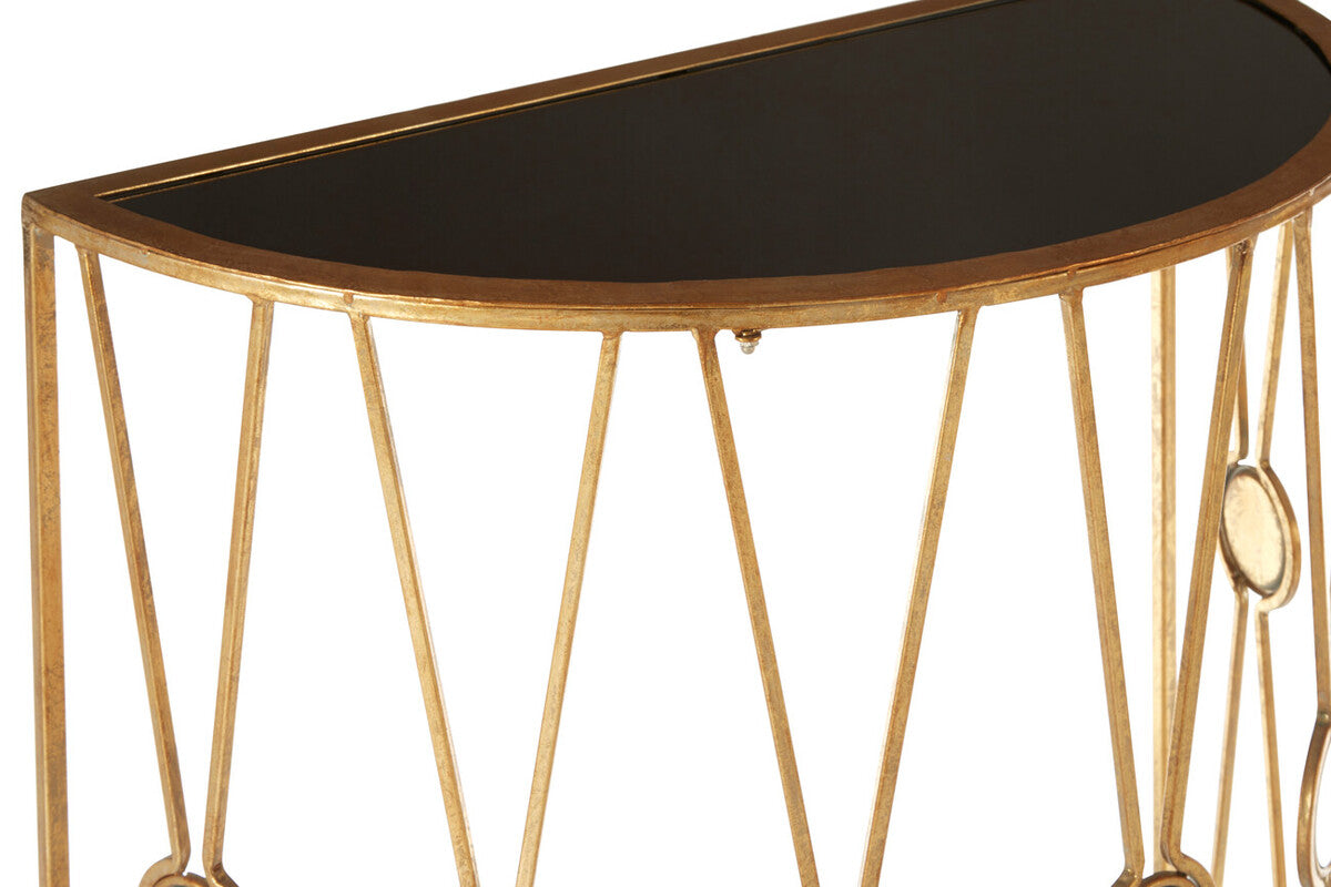 Faiza Set Of 2 Cross Design Console Tables
