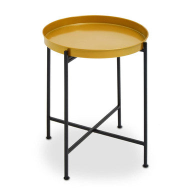 Hege Small Brass And Black Finish Side Table