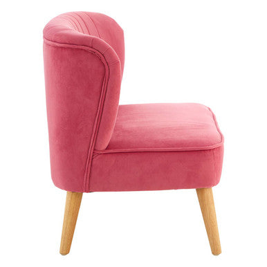 Mia 2 Seat Pink Velvet Kids Sofa