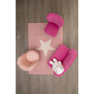 Mia 2 Seat Pink Velvet Kids Sofa