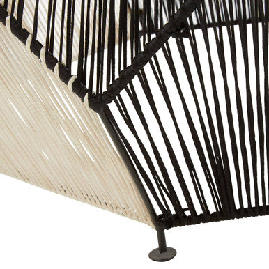 Fusion Black And Silver Woven Hexagon Coffee Table - image 6