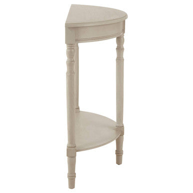 Heritage Vintage Grey Half Round Console Table