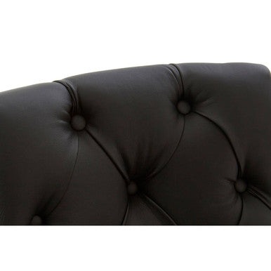 Regents Park Black Faux Leather Bar Chair