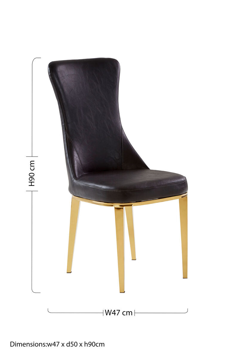 Forli Black Dining Chair