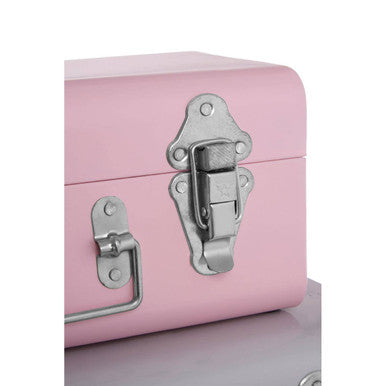 Parley Set Of Three Assorted Pink And Grey Storage Trunks