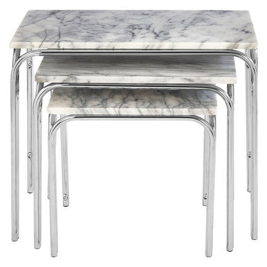 Fulton Nest Of 3 Tables With Chrome Base