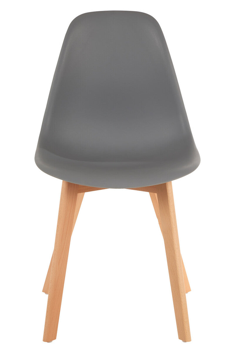 Stockholm Grey Chair With Beechwood Legs - Image 1