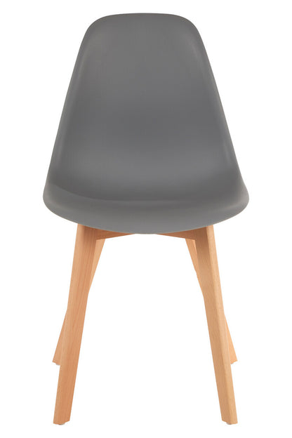 Stockholm Grey Chair With Beechwood Legs - Image 1