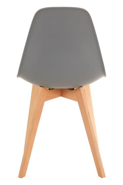 Stockholm Grey Chair With Beechwood Legs - Image 4
