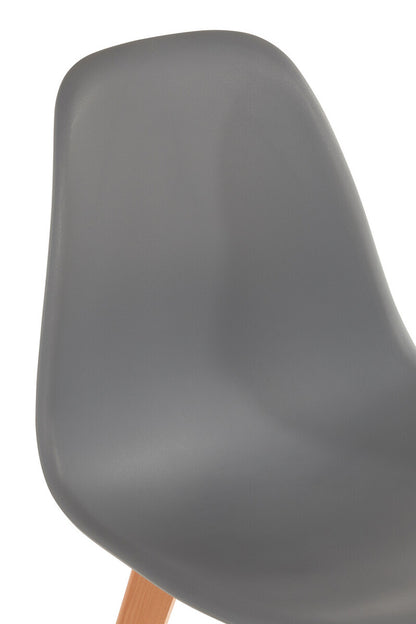 Stockholm Grey Chair With Beechwood Legs - Image 5