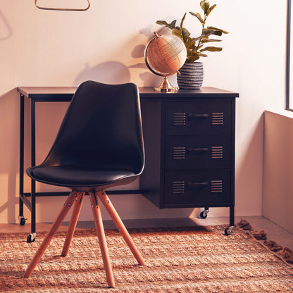 Stockholm Black Retro Chair