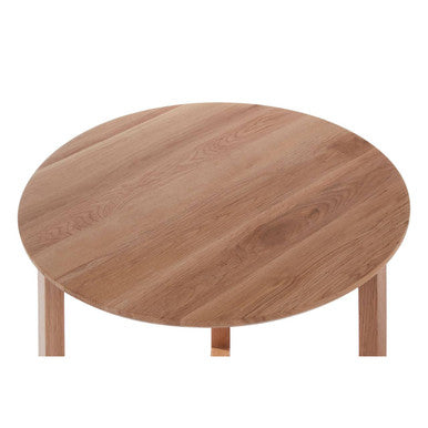 Visby Set Of 3 Oak Wood Side Tables