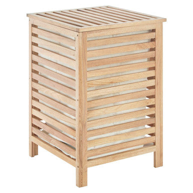 Walnut Wood Laundry Hamper