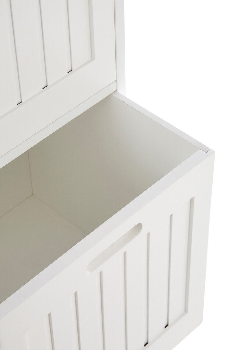 Salon White Wood 3 drawer cabinet