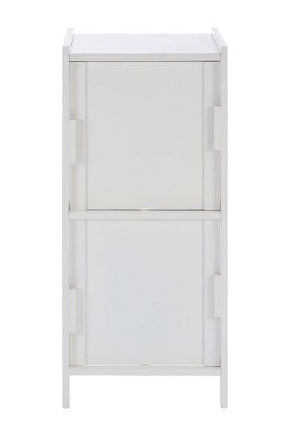 Salon white wood 2 Drawer cabinet
