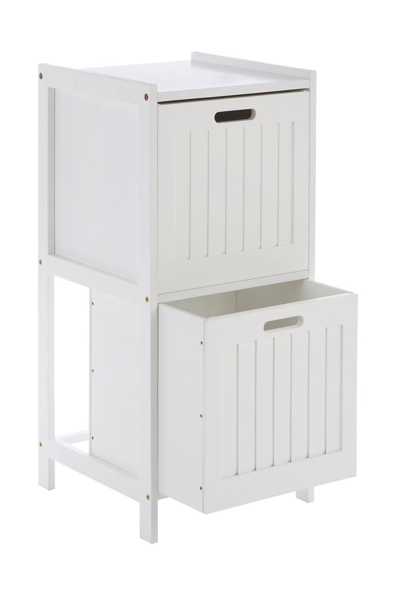 Salon white wood 2 Drawer cabinet