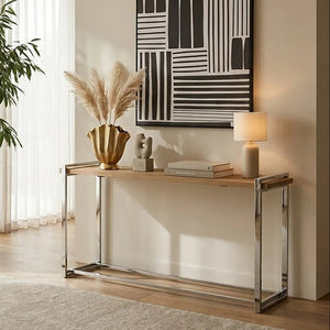 Menteng Recycled Elm Wood Console Table