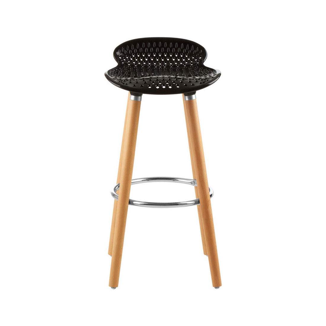Stockholm Matte Black Bar Stool