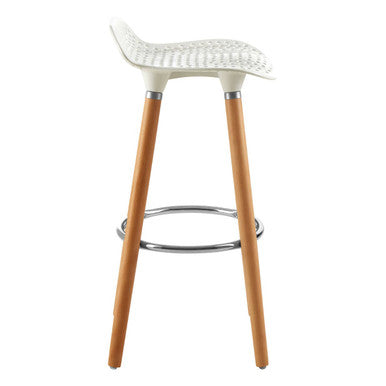 Stockholm Matte White Bar Stool