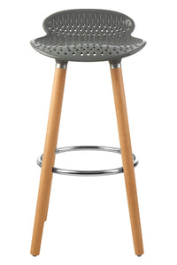 Stockholm Grey Pp Seat Bar Stool
