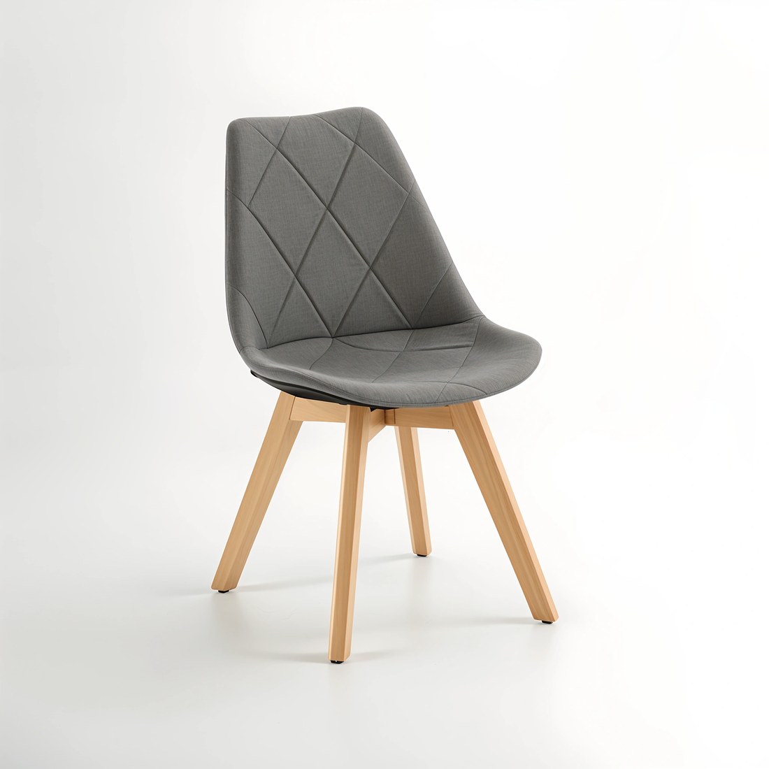 Stockholm Grey Diamond Pattern Dining Chair