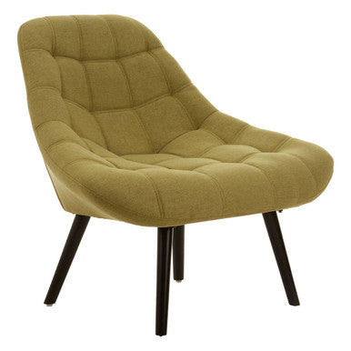 Stockholm Green Faux Linen Chair