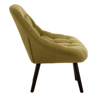 Stockholm Green Faux Linen Chair