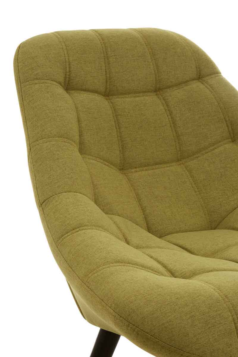 Stockholm Green Faux Linen Chair
