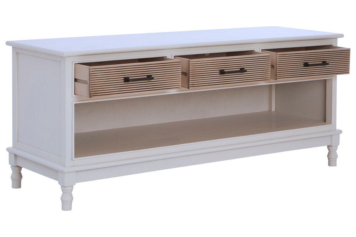 Heritage 3 Drawer White Cabinet