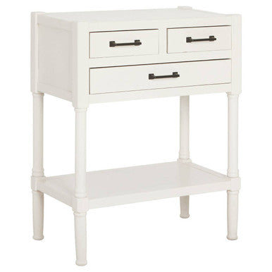 Heritage White Pearl Finish Console Table