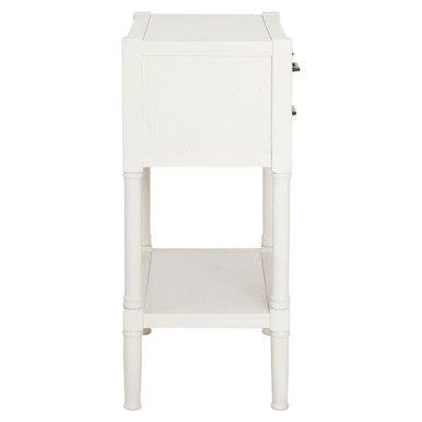 Heritage White Pearl Finish Console Table