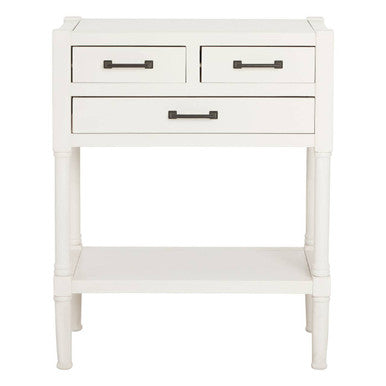 Heritage White Pearl Finish Console Table