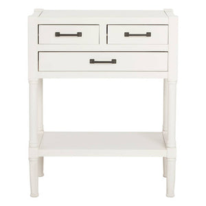 Heritage White Pearl Finish Console Table