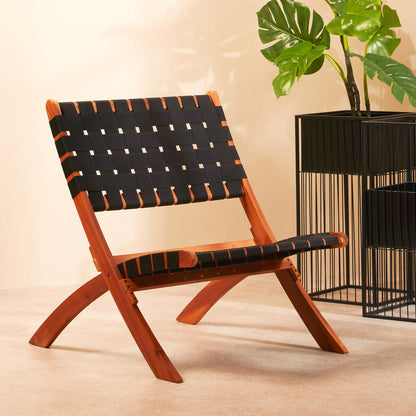 Black Woven Chair | Emilio