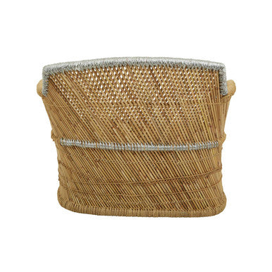 2 Seater Natural and Silver Sofa, Rowan