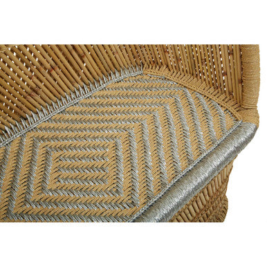 2 Seater Natural and Silver Sofa, Rowan