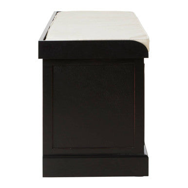 Heritage Three Drawer Black Wooden Stora