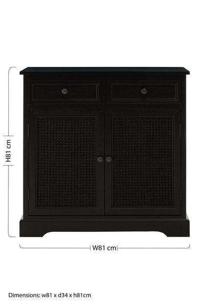 Heritage Black Wooden Sideboard