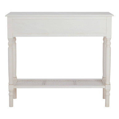 Heritage White Console Table with 2 Drawers