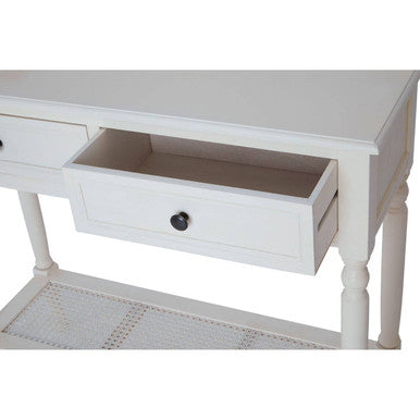 Heritage White Console Table
