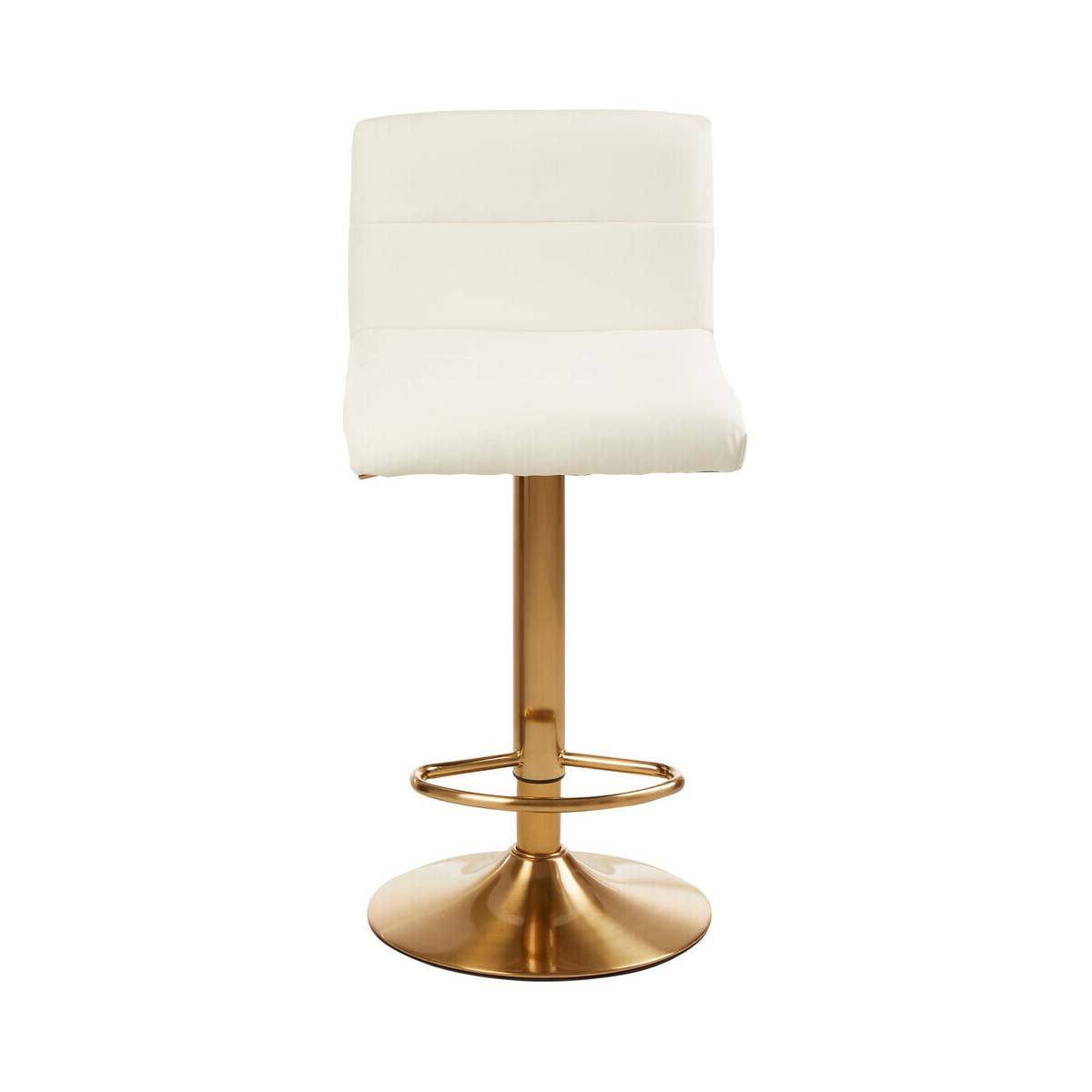 Baina White Seat Bar Stool