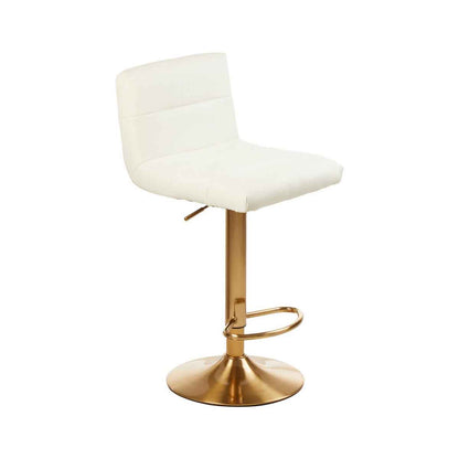 Baina White Seat Bar Stool