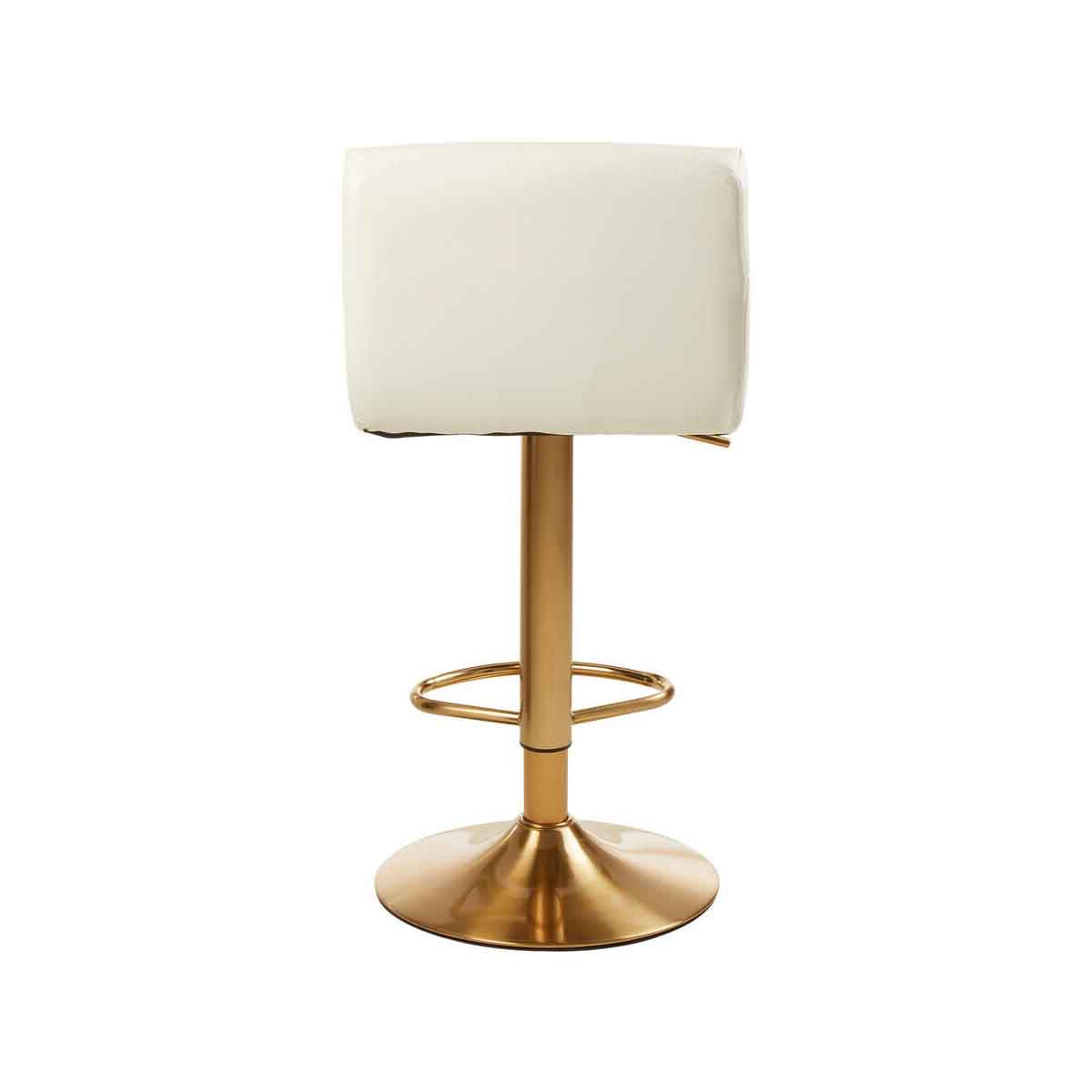 Baina White Seat Bar Stool