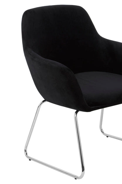 Stockholm Black Fabric Chair