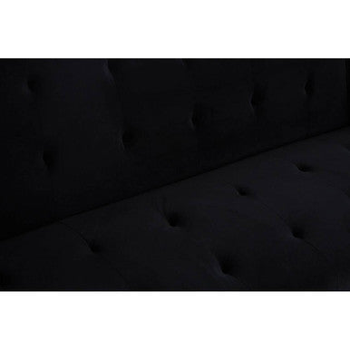 Black Velvet Sofa Bed, Hayton